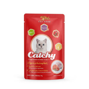 Pate-Meo-Catchy-Ca ngu&Ca thu-70g Pate Mèo Catchy 5Plus Túi 70g Chính Hãng - Đa Dạng Hương Vị