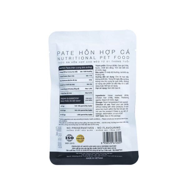 Pate-Meo-Fish&Liver-70g-1 Pate King's Pet 70g Tổng Hợp 4 Vị - Thức Ăn Dinh Dưỡng Cho Chó Mèo
