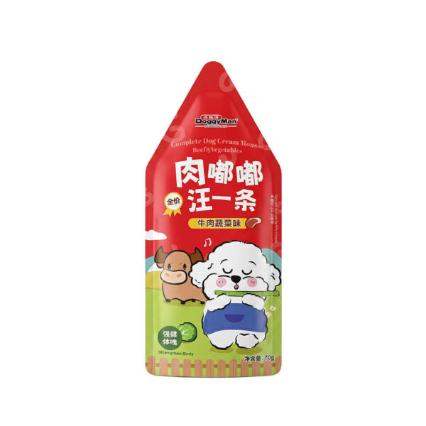Pate Chó Doggyman Sốt Kem Vị Bò Và Rau Củ - Thức Ăn Hỗn Hợp Cho Chó