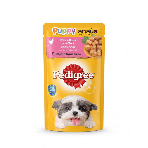 Pate Pedigree Puppy Vị Gà Sốt 130g - Dinh Dưỡng Cho Chó Con