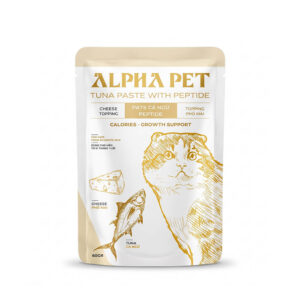 pate-ca-ngu-peptide-alpha-pet-topping-pho-mai Pate Alpha Pet Cá Ngừ Topping Phô Mai - Hỗ Trợ Tăng Trưởng Cho Mèo