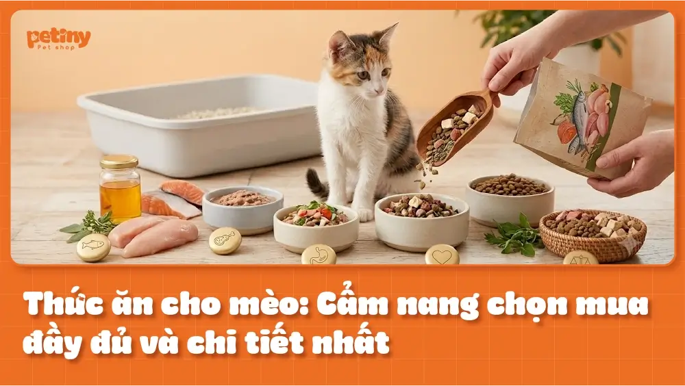 Thức ăn cho mèo: Cẩm nang chọn mua đầy đủ chi tiết nhất