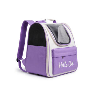 balo-cho-meo-hello-cat-mau-tim Balo Chó Mèo Hello Cat Màu Tím (Kích Thước 37x34x25cm)