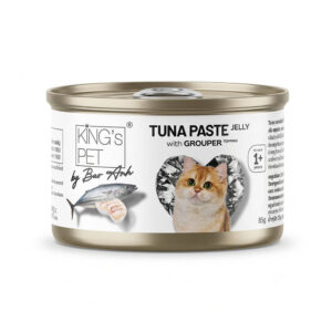Pate Mèo King’s Pet Lon 85g Chính Hãng - Dạng Thạch Jelly Vị Cá Mú
