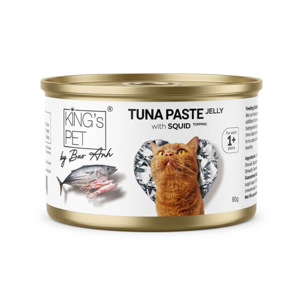 pate-meo-kings-pet-lon-85g-muc Pate Mèo King’s Pet Lon 85g Chính Hãng - Dạng Thạch Jelly Vị Mực