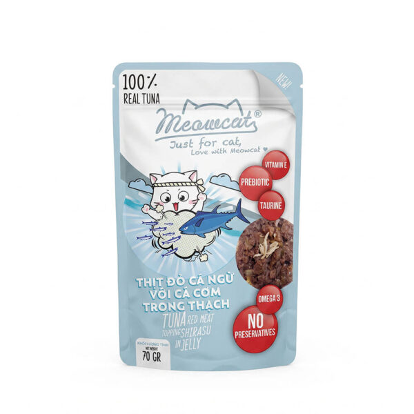 pate-meo-meowcat-goi-70g-ca-com Pate Mèo Meowcat Gói 70g Chính Hãng - Vị Cá Ngừ & Cá Cơm