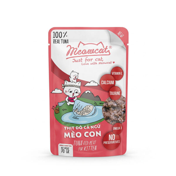 pate-meo-meowcat-goi-70g-ca-ngu-meo-con Pate Mèo Meowcat Gói 70g Chính Hãng - Vị Cá Ngừ cho mèo con