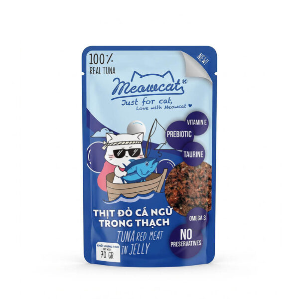 pate-meo-meowcat-goi-70g-ca-ngu-thit-do Pate Mèo Meowcat Gói 70g Chính Hãng - Vị Cá Ngừ Thịt Đỏ