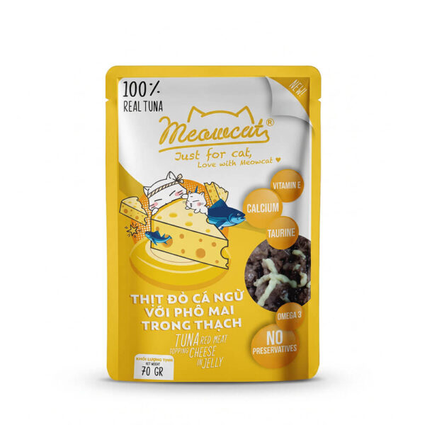 pate-meo-meowcat-goi-70g-pho-mai Pate Mèo Meowcat Gói 70g Chính Hãng - Vị Cá Ngừ & Phô Mai