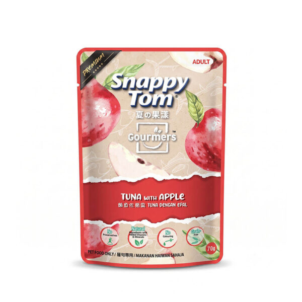 pate-meo-snappy-tom-gourmers-goi-70g-ca-ngu-tao Pate Mèo Snappy Tom Gourmers Gói 70g Chính Hãng - Cá Ngừ & Táo