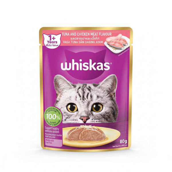 pate-meo-whiskas-goi-80g-ca-ngu-ga Pate Mèo Whiskas Gói 70g/80g Chính Hãng - Vị Cá Ngừ & Gà