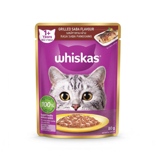 pate-meo-whiskas-goi-80g-vi-saba Pate Mèo Whiskas Gói 70g/80g Chính Hãng - Vị Cá Saba