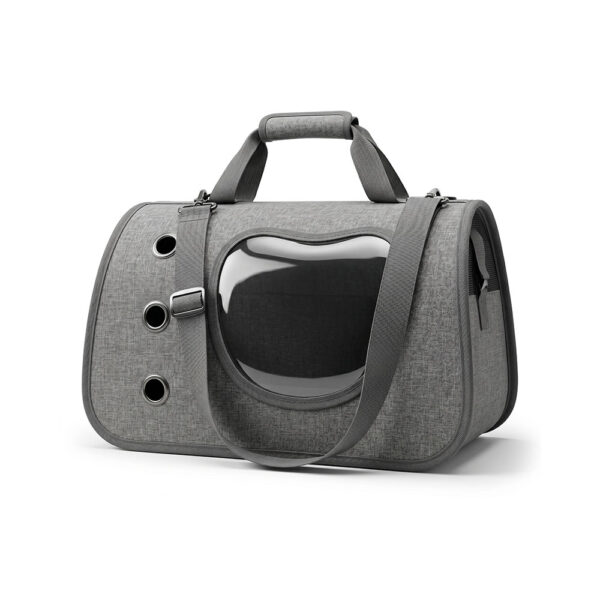 tui-van-chuyen-moorpet-home-xam Túi Vận Chuyển Moorpet Home Cho Chó Mèo màu Xám Đen - Kích Thước 40x26x26cm