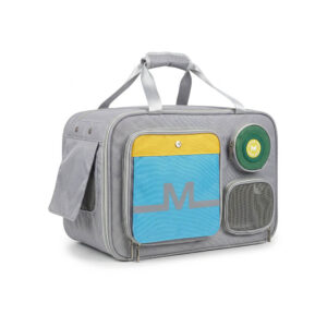 Túi Vận Chuyển Thú Cưng Moorpet Since Màu Xám Vàng (Kích Thước 48x26x30cm)