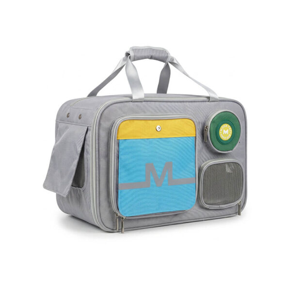 tui-van-chuyen-thu-cung-moorpet-since Túi Vận Chuyển Thú Cưng Moorpet Since Màu Xám Vàng (Kích Thước 48x26x30cm)